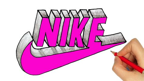 How to Draw Nike Logo in 3D 